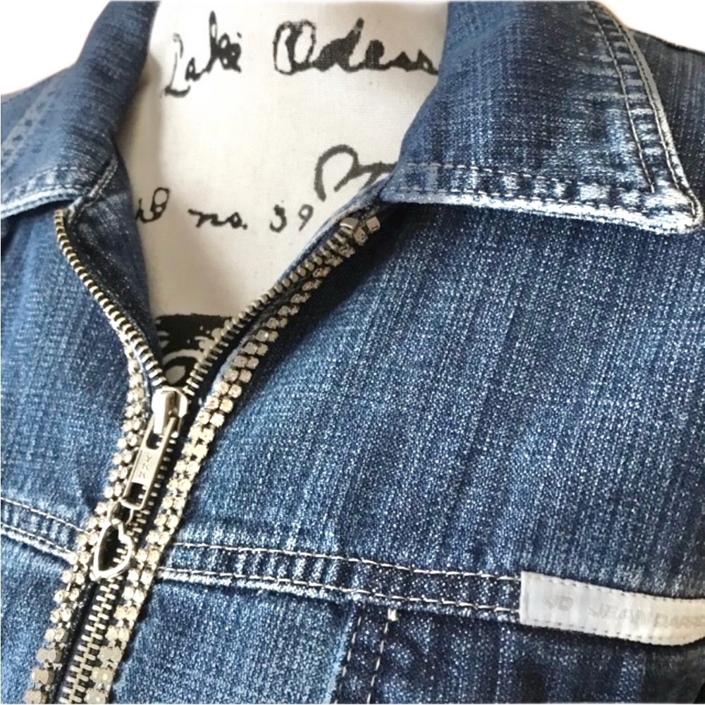 Jean Darrot Rhinestone Denim Jacket - Picture 5 of 8